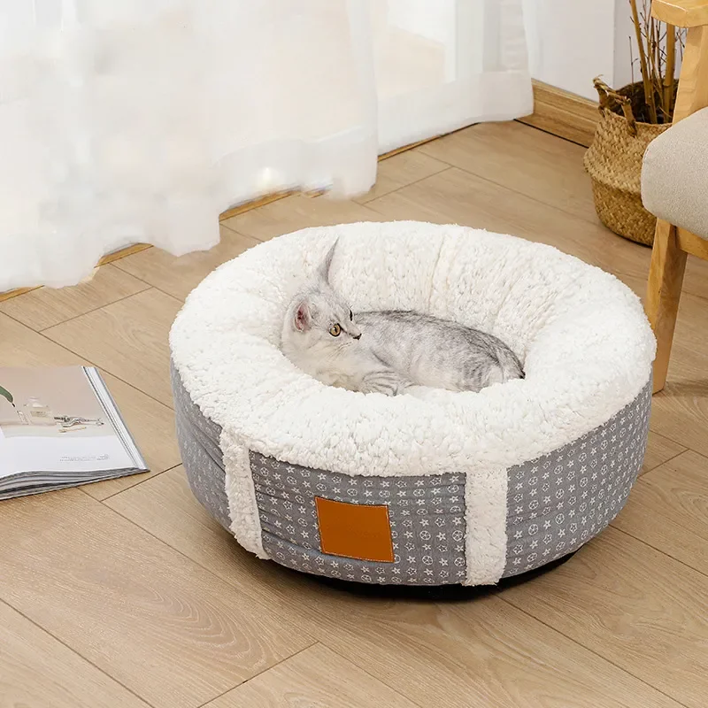 

Cat Beds Warm Comfortable Cats House Pet Dog Bed Basket For Small/Medium Dogs Kennel Pet Supplies Sofa Dog House Cat Cushion