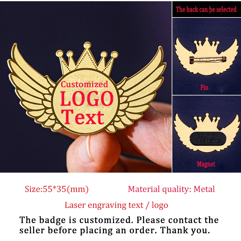 Badges Professional Magnet Metal Badge Brooch Cartoon Creative Metal DIY Pins Accessories Gift