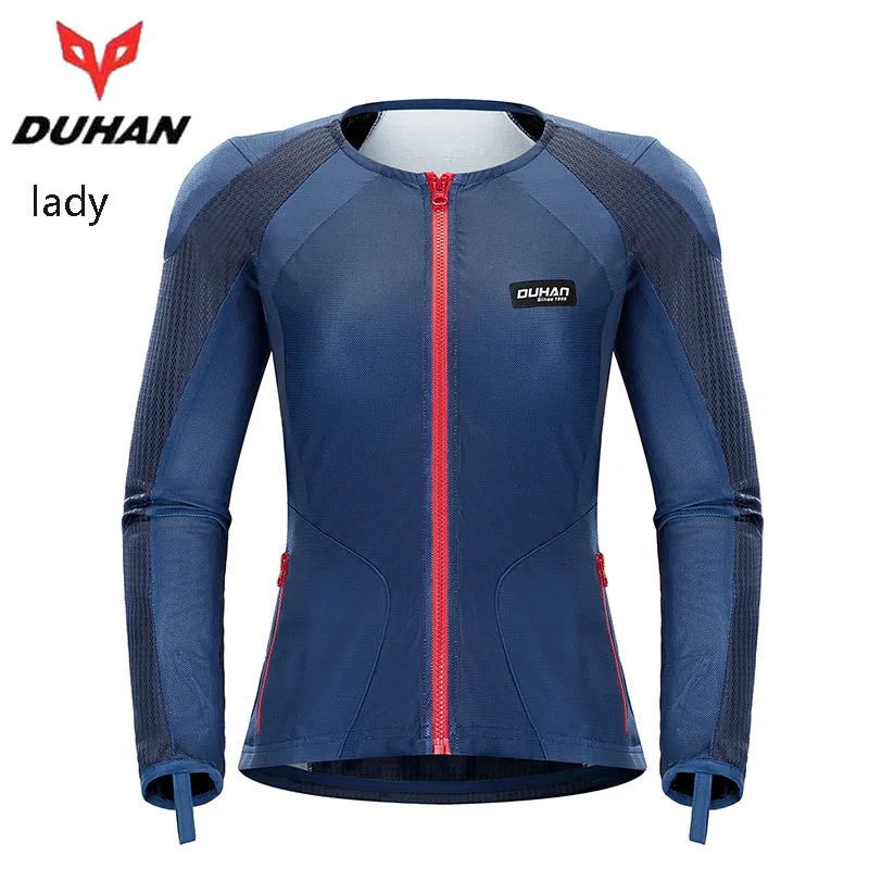 Summer Women's Motorcycle equipment Motocross Body Soft armor vest protector moto protecto motorbike jacket armors DUHAN