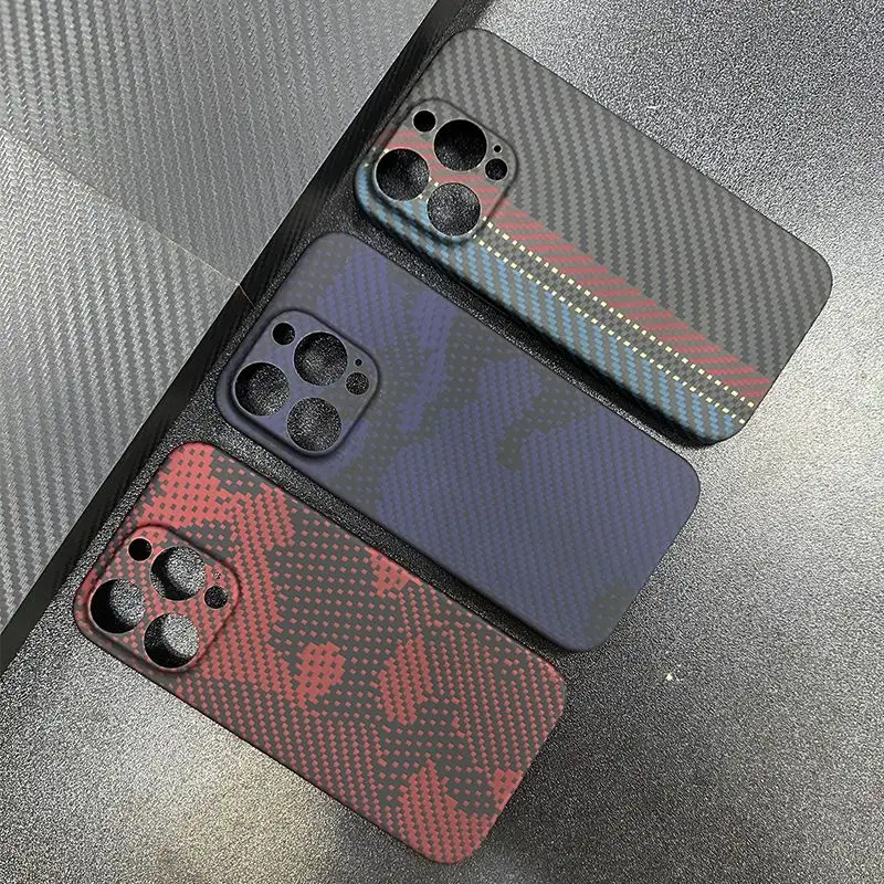 

Чехол из настоящего углеродного волокна для iPhone 15 Pro Max, роскошный плавающий Камуфляжный задний Чехол из арамидного волокна для iPhone 15Pro/ 15pro Max, чехол