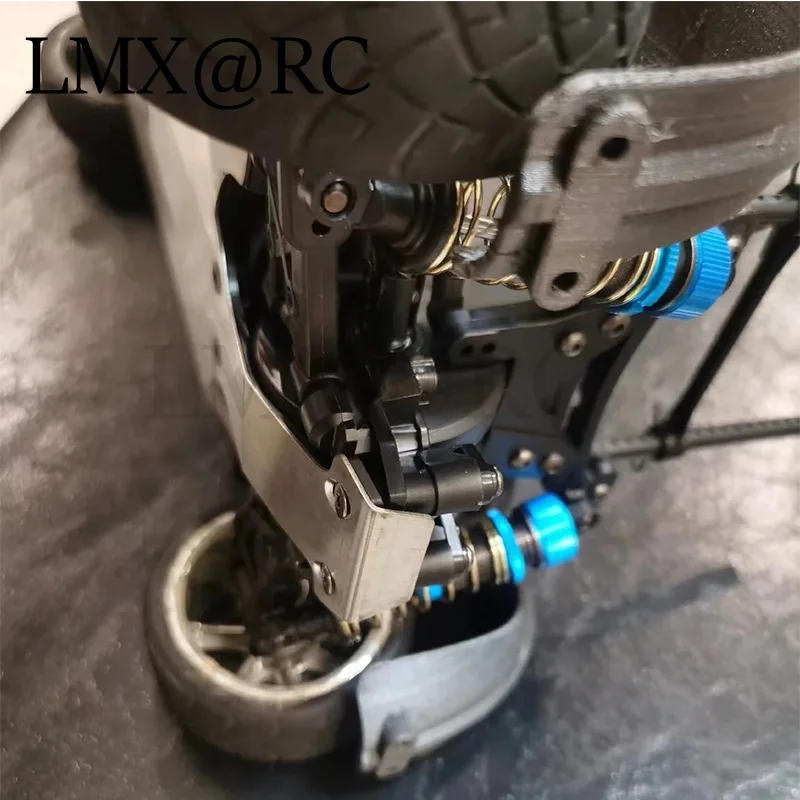 LMX XV02 Stainless Steel Chassis Armor Protection Anti-Skid Plate For 1/10 RC Car TAMIYA XV-02