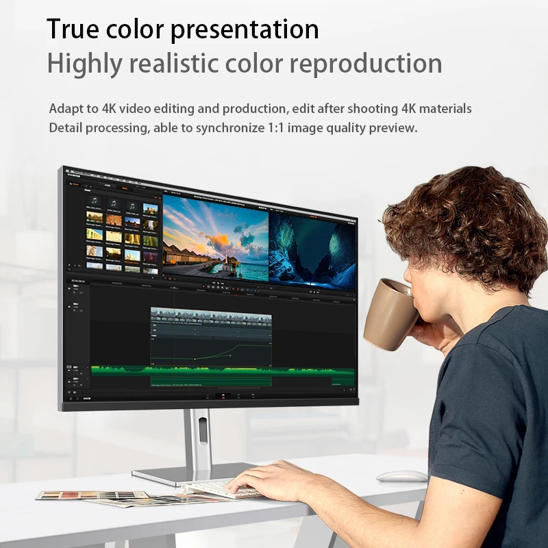 Iplaoe ũž ǻͿ ȭ IPS Ӹ  ȭ , LCD Typec ܺ ȭ, 27 ġ 4K 