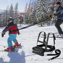 Wear Resistant Reliable Children Ski Safety Belt With Traction Rope For Snowboarding Kids Ski Harness Training Belt Traction tanie tanio CN (pochodzenie) Other Dla dziecka