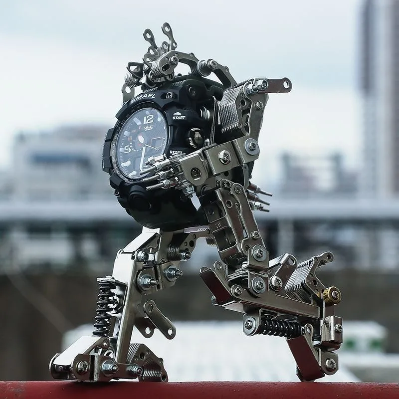 Creative Watch Holders Stand Robot Personalized Watch Dial Case Holder Storage Organizer DIY Premium Metal Display Stand