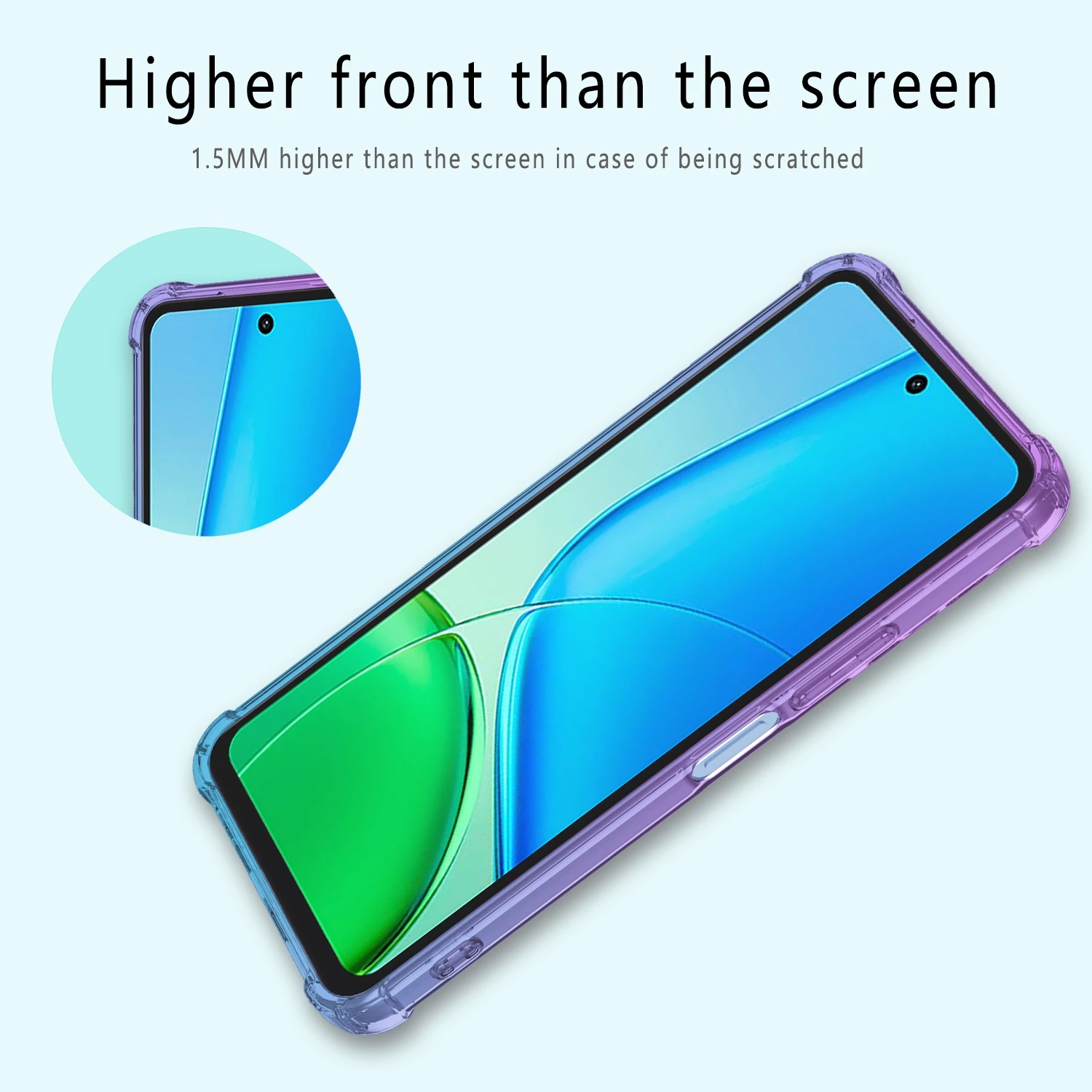Gradient Airbag TPU Shockproof Case - Protective Cover s Coque Capa