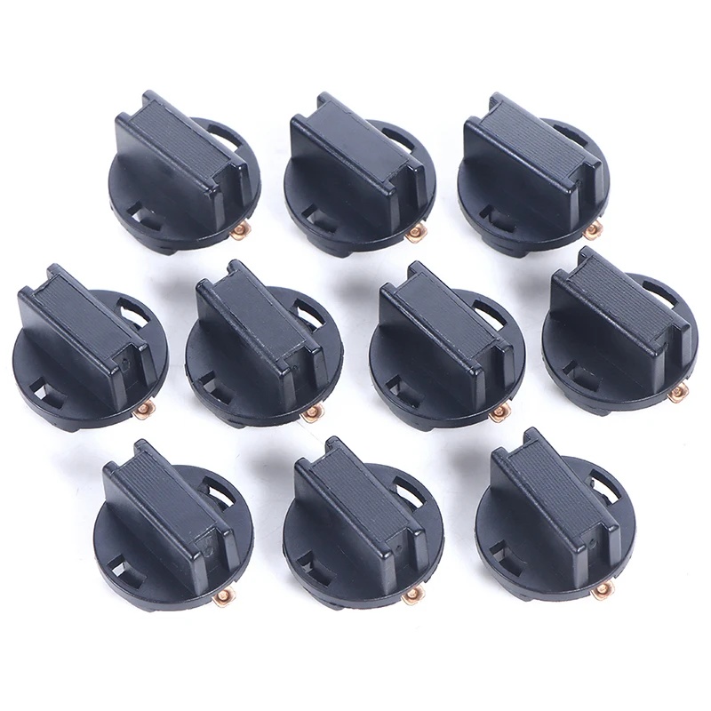 T10 Socket Dashboard Instrument Panel Socket T10 W5W 168 192 194 Twist Lock Wedge Bases Lamp Dash Bulb Plug 10pcs