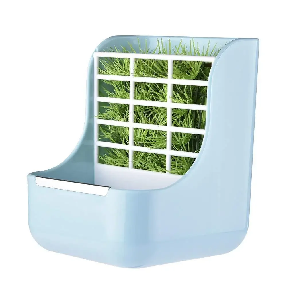 

Two-in-one Pet Food Feeder/Grass Rack Fixed Feeding Bowl for Hamster Rabbit Small Animal Supplies
