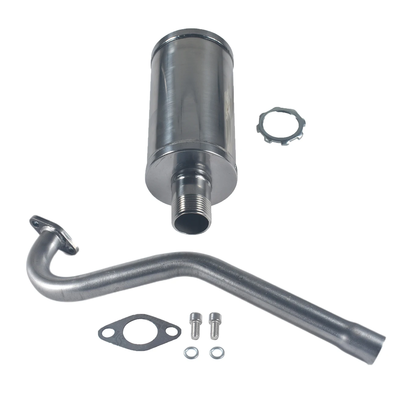 79cc outlet exhaust pipe with muffler Exhaust Header high performance For Coleman ct100u cc100x Mini bike 10set gh1 25 with lock connector socket pin header vertical horizontal housing terminal 2p 3p 4p 5p 6p 7p 8p terminal