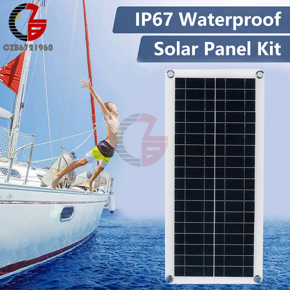 Cargador y mantenedor de batería Solar de 1000W y 12 V, Kit de carga de Panel Solar portátil de 12 voltios para coche, barco automotriz, RV, inversor marino