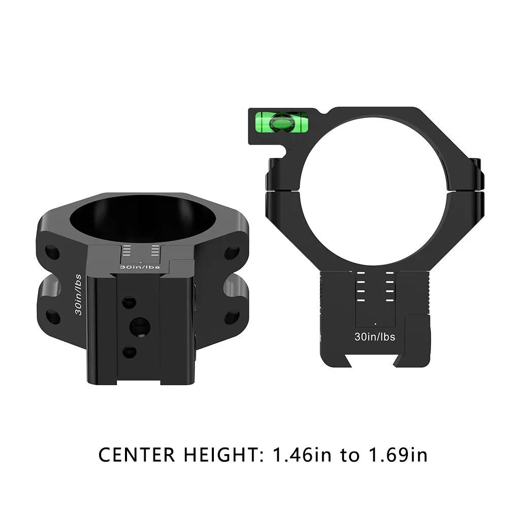WestHunter Optics MOA And Height Adjustable Dovetail Mounts Dia 30MM Or 34MM Adjust Elevation Scope Rings Fit 11mm Rail