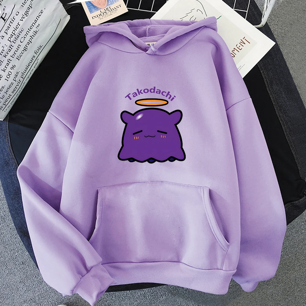 

Hot Women Hololive Takodachi Hoodies Spring/Autumn Aesthetic Clothes Anime Kawaii Sweatshirts Graphic Hoodie Harajuku Sudaderas
