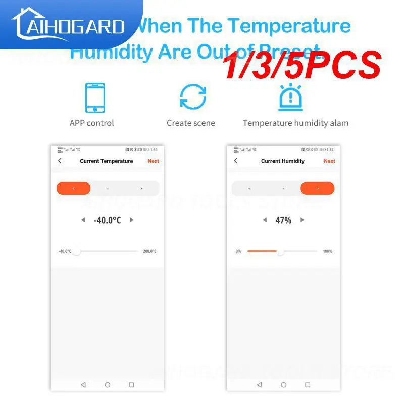 

1/3/5PCS Tuya Smart WiFi Temperature Humidity Sensor with LCD Screen Wireless Smart Thermometer Hygrometer Works Alexa Hey