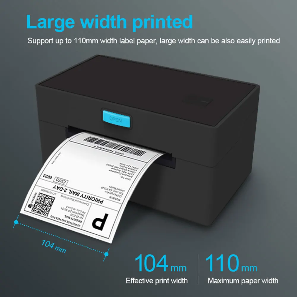 POS 9220 WIFI Shipping Label Printer Address Thermal Label Printer 4X6 Barcode USB Bluetooth LAN High Speed Maker