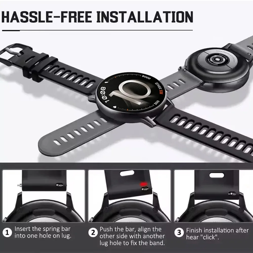 Two-Tone Silicone Strap - Comfortable and Stylish Bracelet