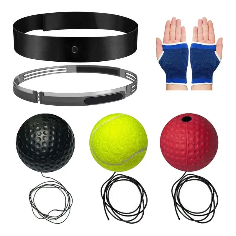 

Мяч для рефлекса бокса, мяч для рефлекса на голове, регулируемый тренировочный мяч для рефлекса бокса, безопасный праздничный подарок для повышения скорости