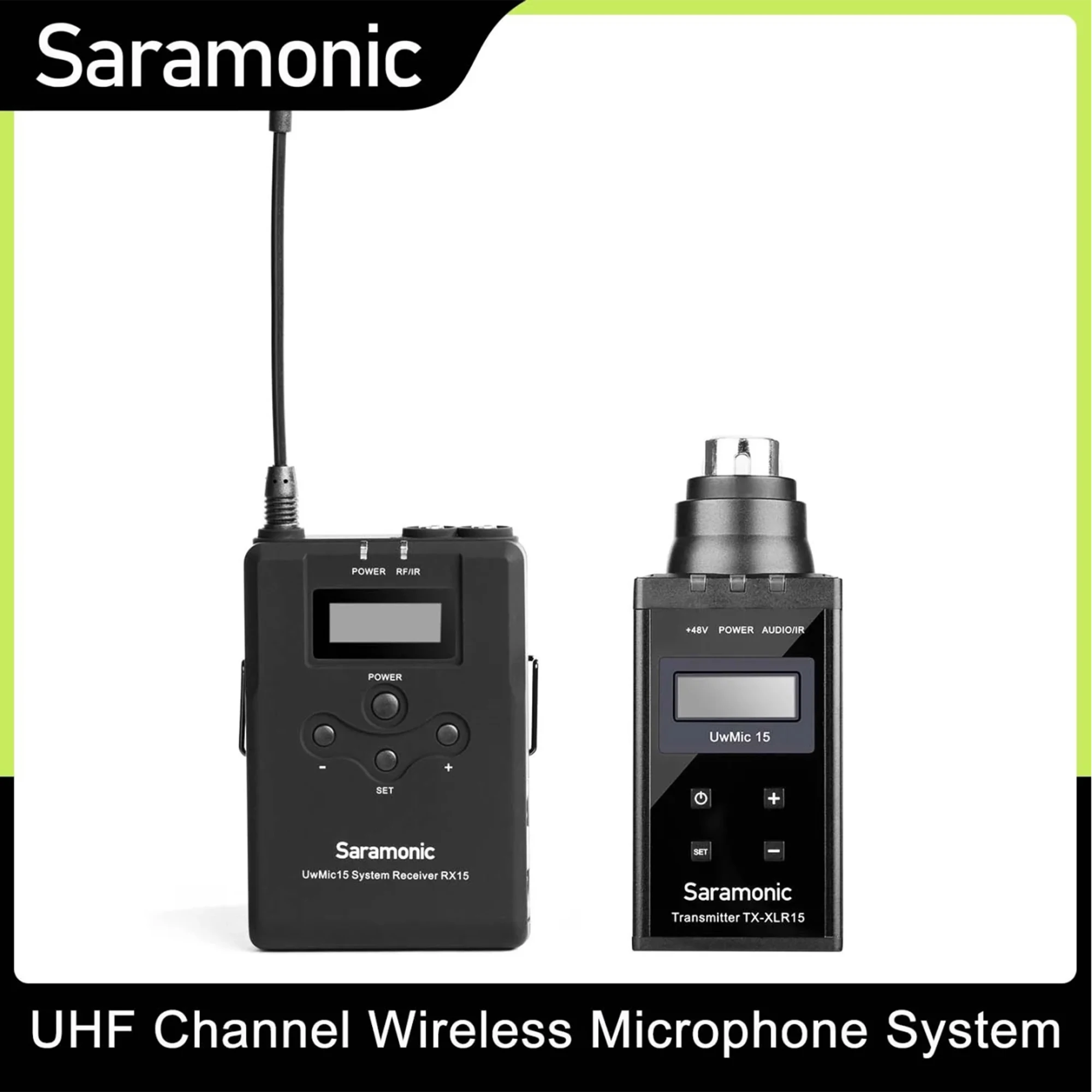 Saramonic UwMic15B UHF Channel Wireless Microphone System with XLR
