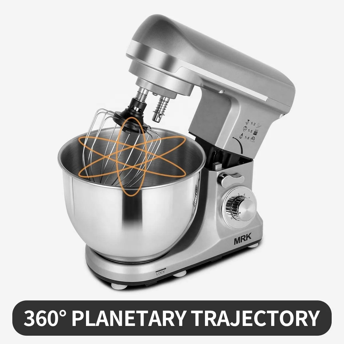 Ready to ship MRK Stand Mixer 5L 1000W Electric Dough Mixer Kitchen 8 Speed Tilt-Head Cake Food Mixer 5