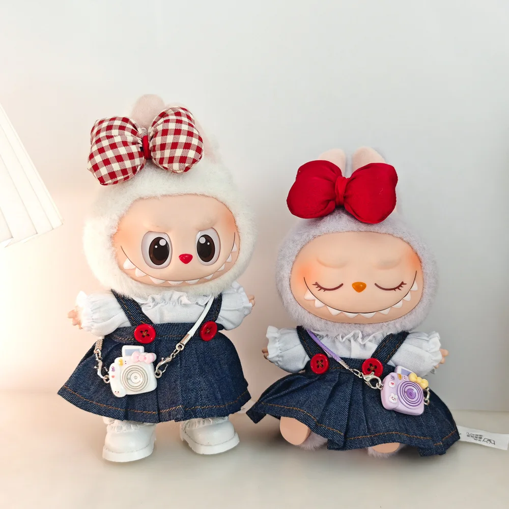 Labubu Easter AICase For Labubu Clothes/for Labubu Outfits,Clothes Set For 17cm Lububu Doll,3 Mickey Labubu
