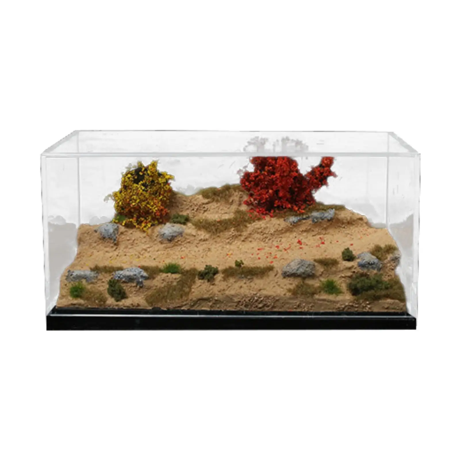 1/64 Model Mountain Road Scene, Diorama with Storage Box Background for Car Model