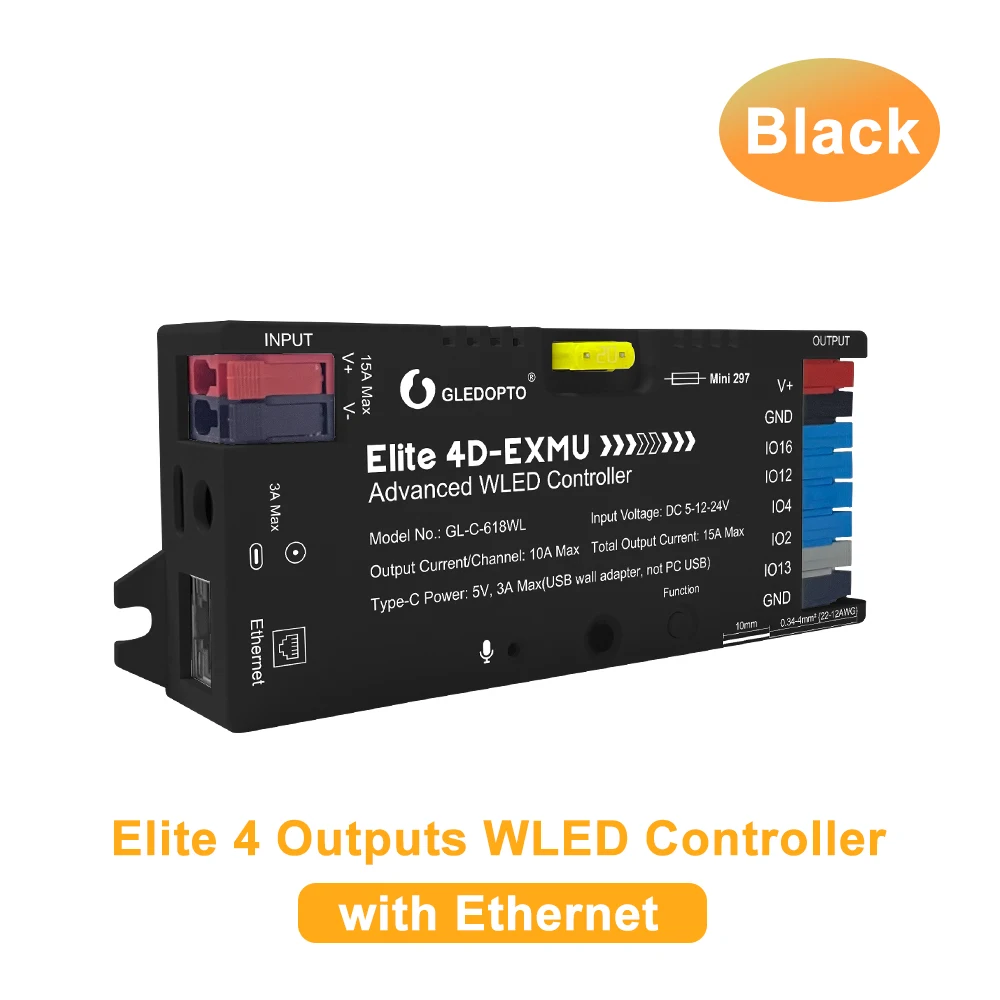 ตัวเลือกสินค้า ตัวควบคุมไฟ LED ขั้นสูง WiFi & Ethernet