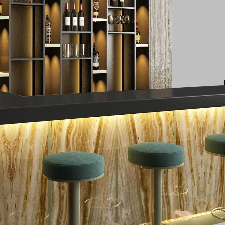Customizable Commercial Stainless Steel Wine Shelf Rack Wall Mount For Bar