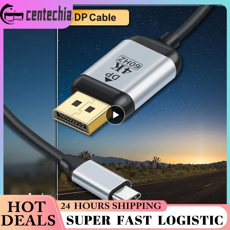 미니 디스플레이 포트 DP-디스플레이 포트 DP 1.2 HDMI 호환 어댑터 케이블, 수-수 6Ft 커넥터 케이블