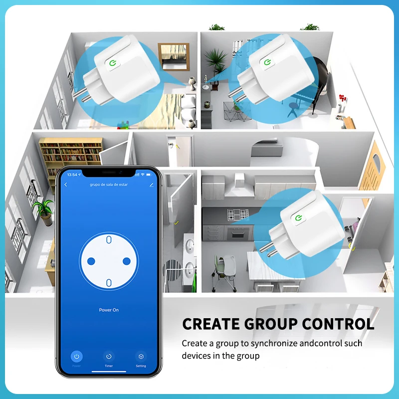   Ÿ̹ Ʈ ÷ WiFi ,    EU 16A Tuya SmartLife APP  Alexa Google Assistant yandex ȣȯ,
