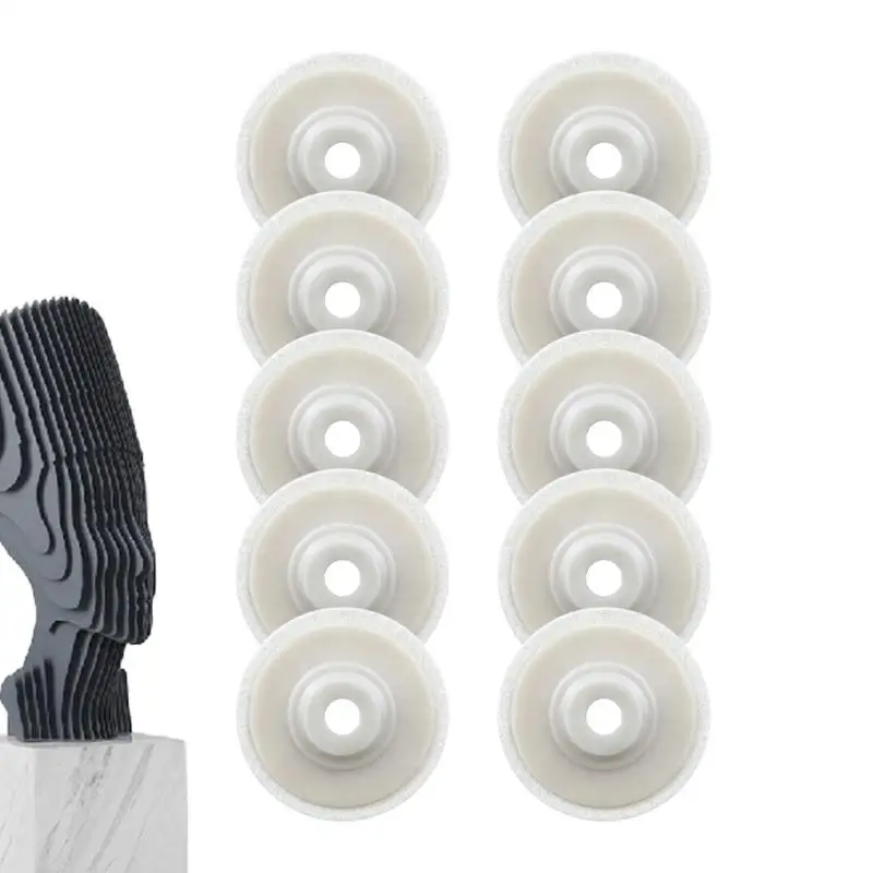 

Набор дисковых накладок из шерстяного войлока, комплект из 10 шлифовальных дисков, легкие аксессуары для полировки и полировки