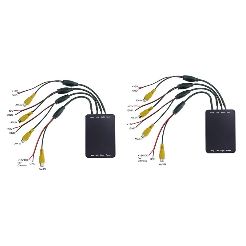 

2X Car Parking Panoramic View Rearview 4 Way 360 Degree Degree View Camera Control Box System DVR Without Camera