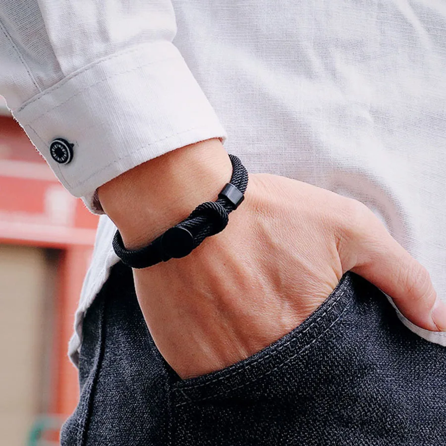 Men Hematite Stone Wrap Bracelet for Yoga Meditation