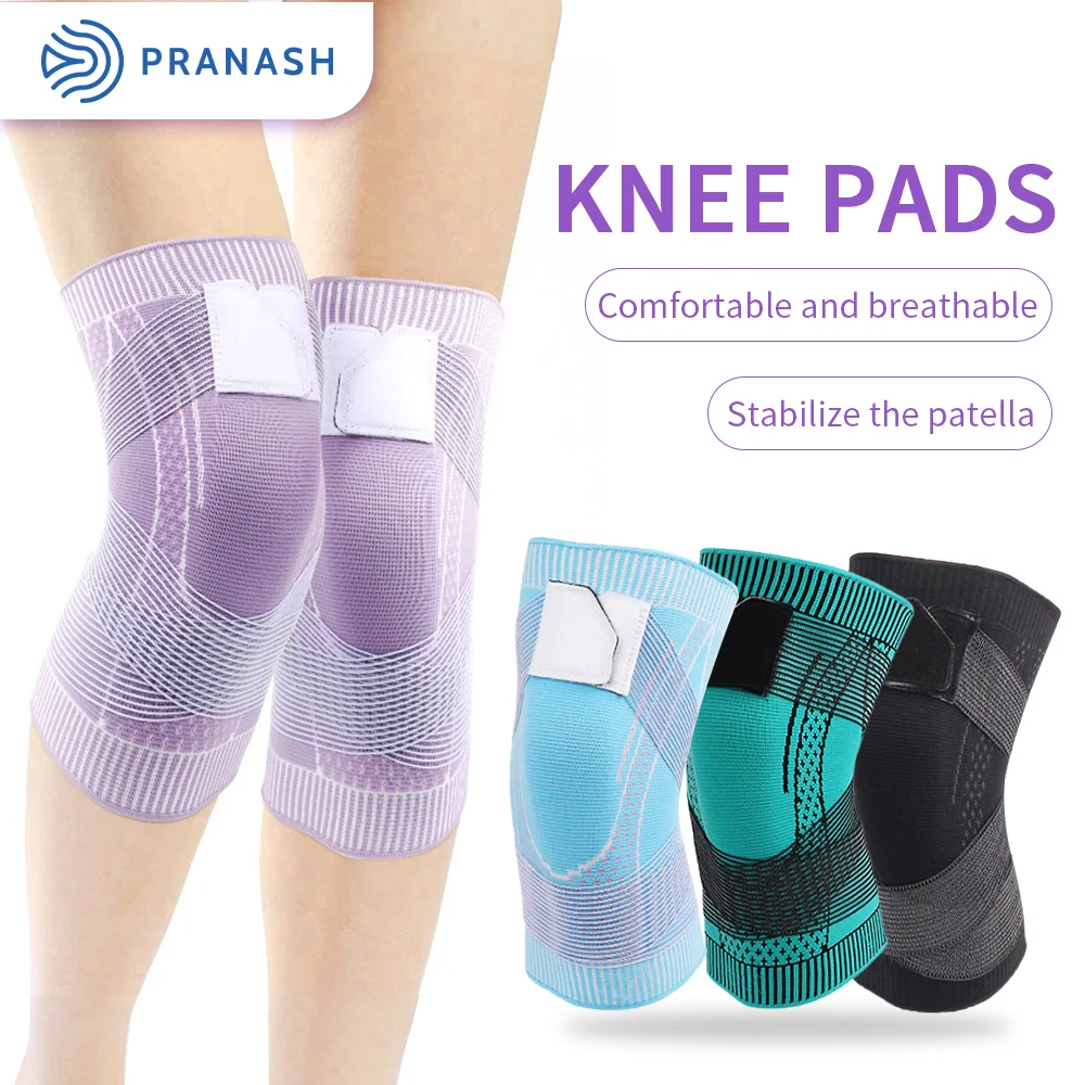 

2022 New Unisex Pressurized Elastic Knee Pads Support Fitness Gear Basketball Volleyball Brace Protector Bandage