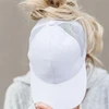 2025 New Ponytail Baseball Cap Summer Women's Adjustable Black Hat Messy Cap Casual Cotton Girl Snapback Mesh Cap 3