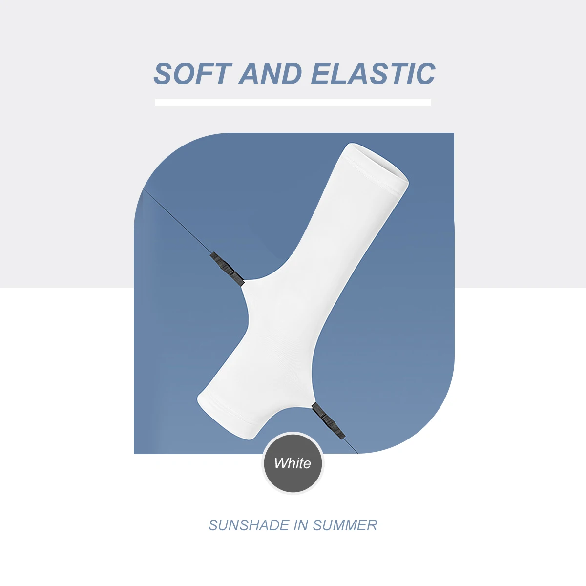 Short Solid Color Sunscreen Mosquito Repellent Breathable Ice Silk Sleeves for Driving,Cycling,Fishing and Climbing