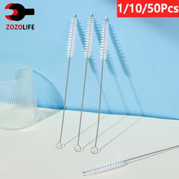 1/10/80Pc In Acciaio Inox Spazzola Per La Pulizia Della Paglia Weed Pipe Pulizia di Vetro Narghilè Fumatori Cachimba Pipas Fumar Spazzola Per Biberon 1