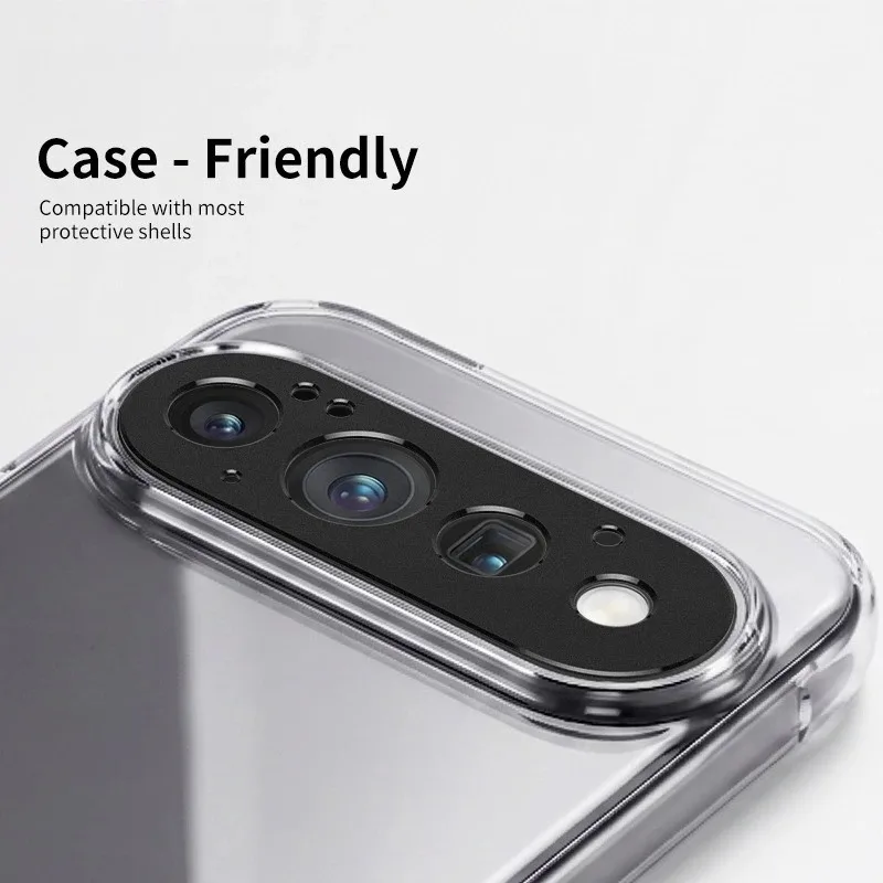 Premium Metal Aluminum Camera Bezel Cover with Hollow Lens Protection and Case-Friendly Design