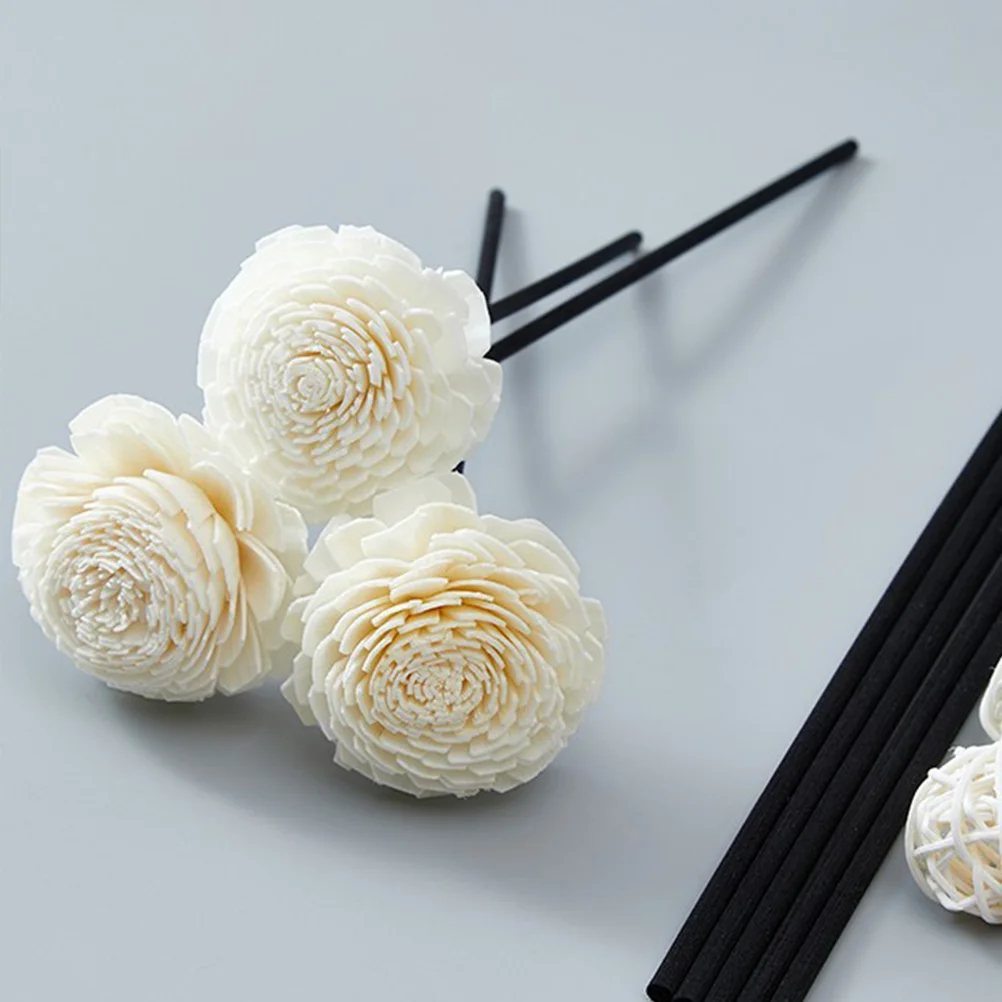 5 Pcs Rattan Dried Flowers Reed Diffuser Home Oil Refill Stick Essential Scent Sticks