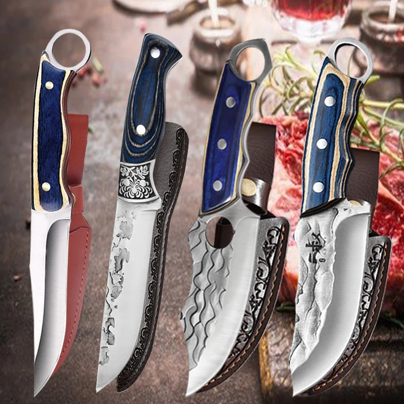 Stainless Steel Handmade forged Knife for Kitchen Cooking Household Fruit Vegetables Meat Cleaver Butcher Utility kitchen knife