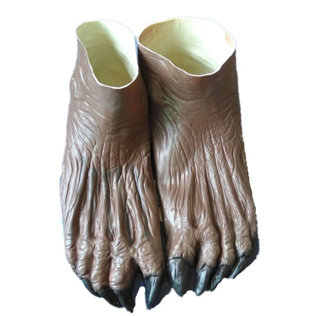 코스프레 늑대 장갑 시뮬레이션 발 모양의 생생한 발 커버