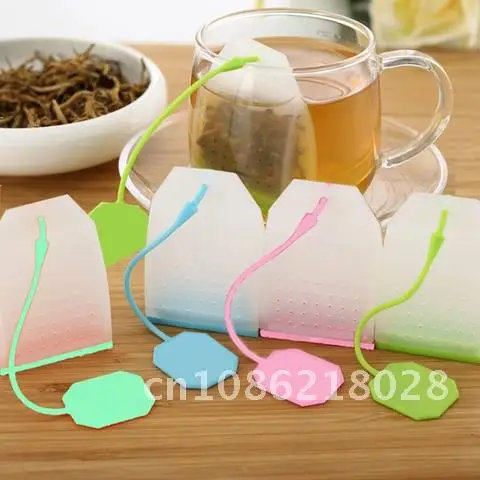 

1pcs Random Color Silicone Tea Strainer Herbal Spice Infuser Filter Diffuser Bag Style Kitchen Coffee Tea Tools Hot Selling