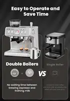 Machine 20 Bar With Grinder & Steam Wand – All in One Espresso Maker & Espresso Machine with Grinder for Home 2
