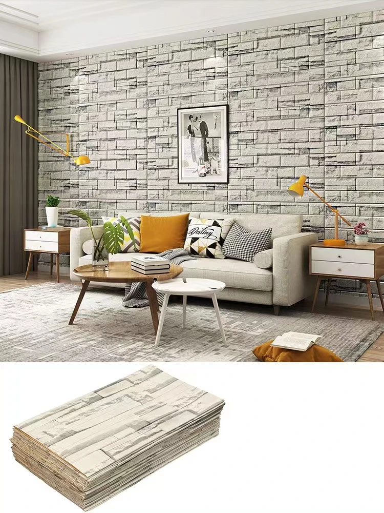 Comprar 1/5/10 Uds. Papel tapiz de 70x70cm, Adhesivo de pared 3D de ladrillo,  autoadhesivo de espuma, decoración para sala de estar, papel impermeable