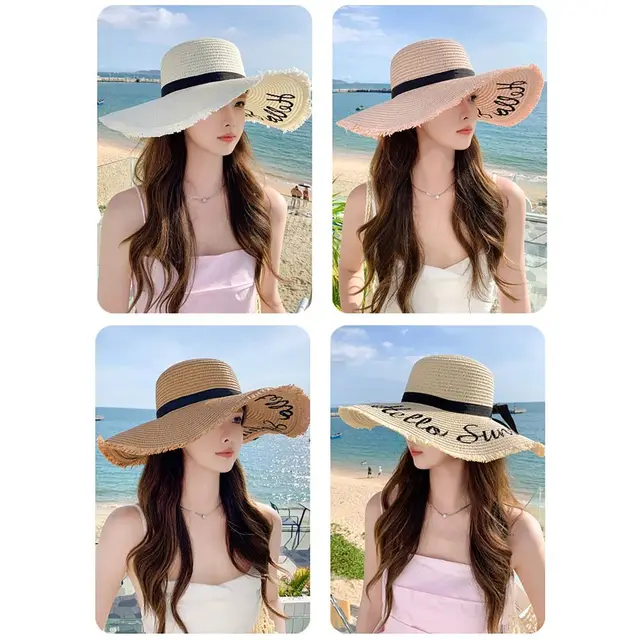 넓은 챙 빨대 모자: 햇빛 차단과 스타일의 완벽한 조화