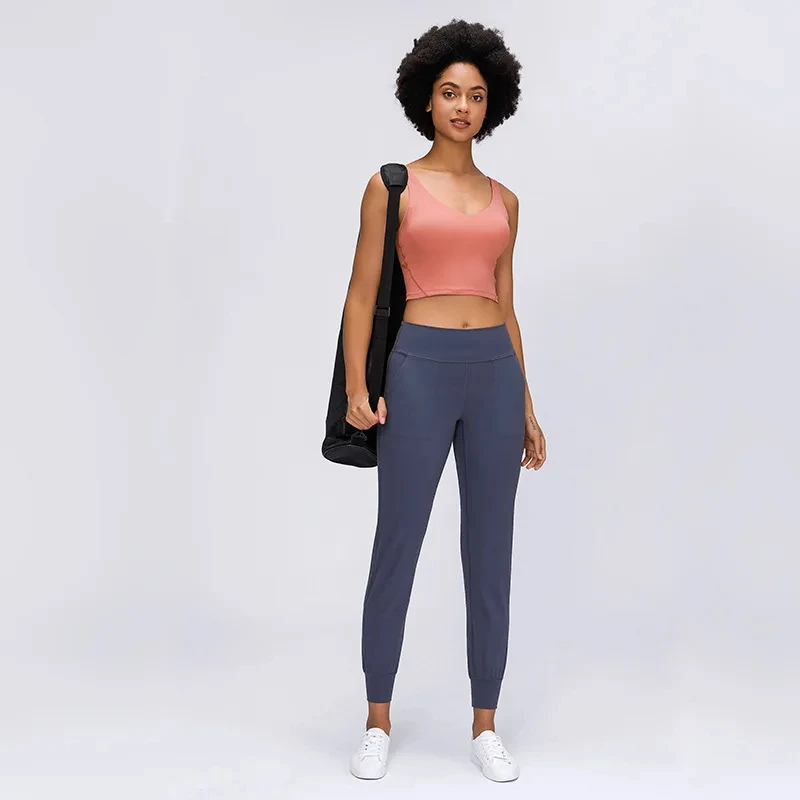 

Lulu Brand Substitutes Scuba High Rise Jogger Full Length Yoga Pants Running Pants Hiking Pants Waist Support Yoga Set
