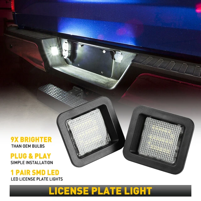 Rear Bumper LED Number Plate Lights for Ford Ranger (2012 on