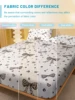 1 Simple modern Geometry printed matte Fitted Sheet, bedroom printed bed cover, bedding (excluding pillowcases) 4