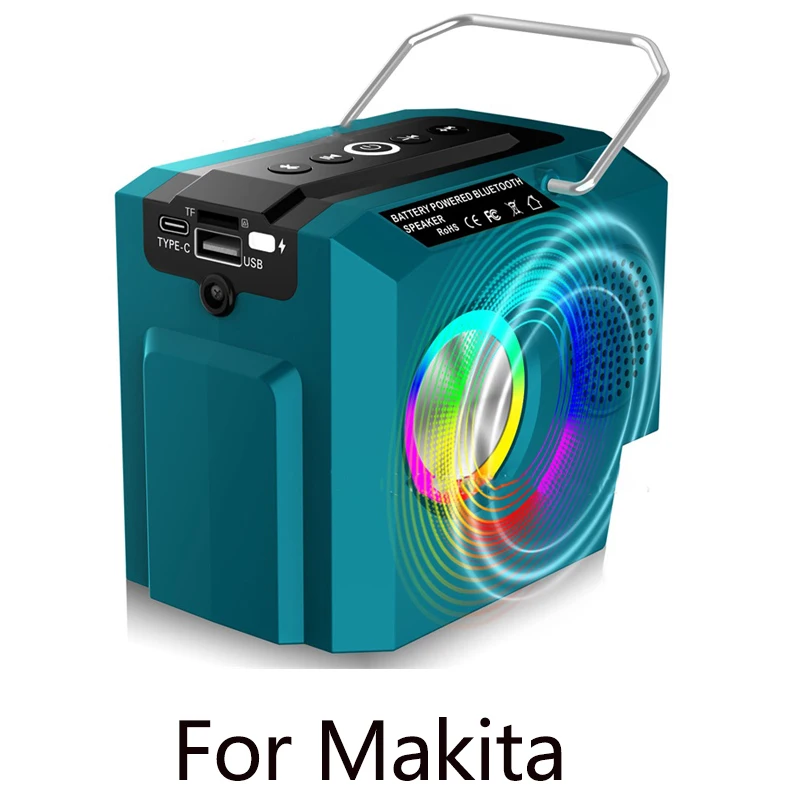 マキタ用ポータブルBluetoothスピーカー,屋外スピーカー