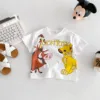 Summer Cool Short Sleeves Lion King Simba Trendy Cartoon Top Boys With Round Neck And Short Sleeves Children's Clothing 3