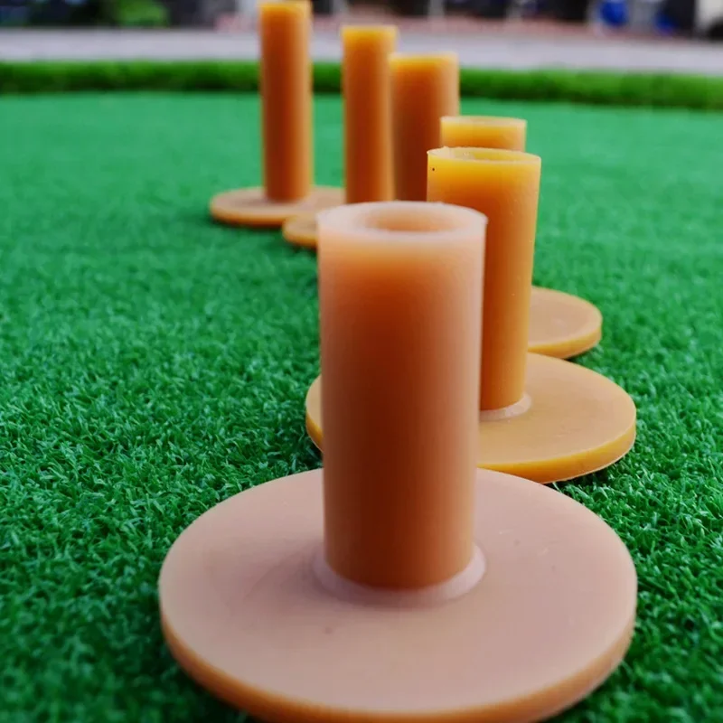 4PCS PGM Training Practice Tee Mat Golves Ball Hole Holders Beginner Trainer Practice Rubber Golf Tee Holder QT001