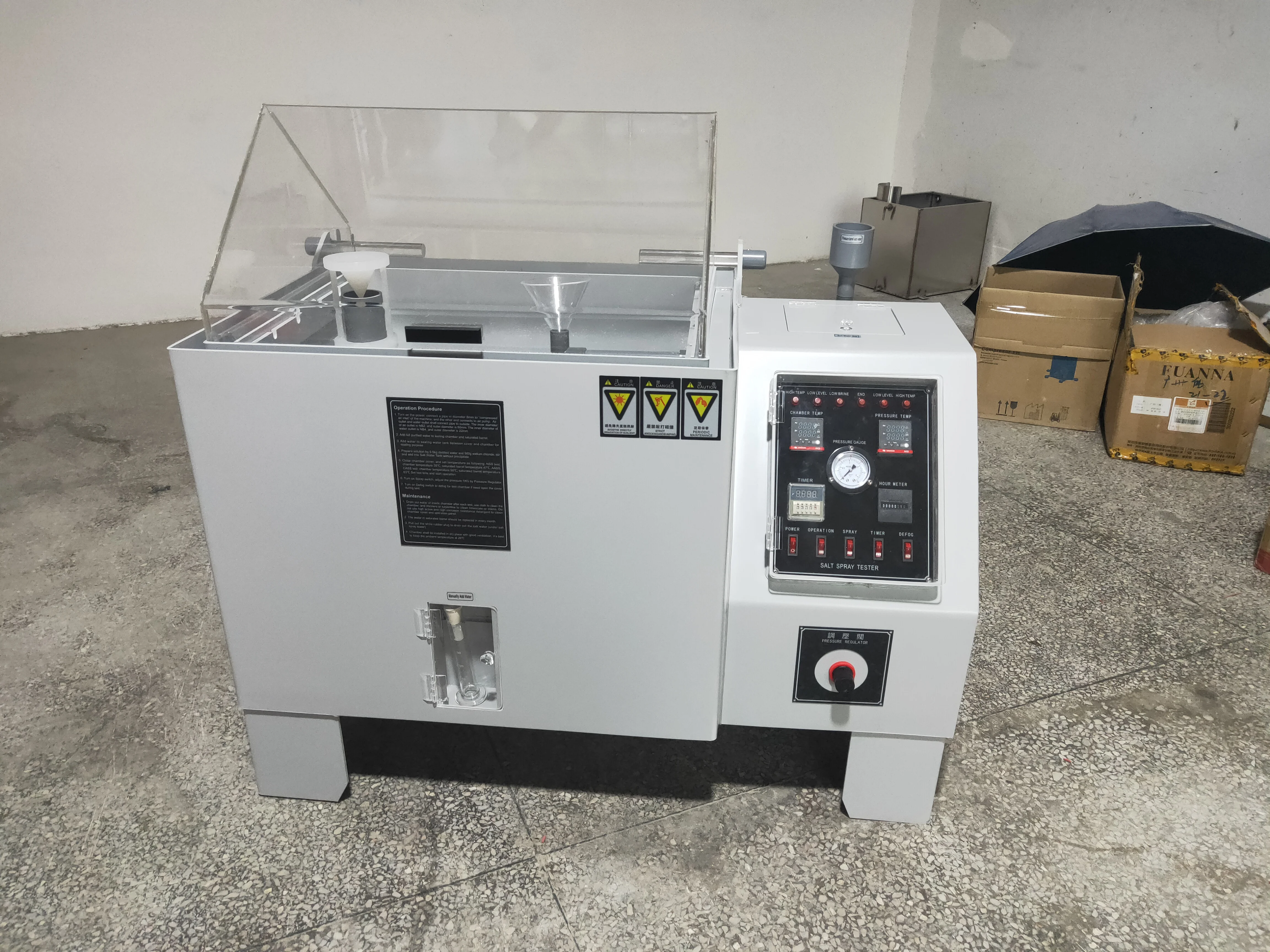 DHL-90 Stainless Steel Salt Spray Corrosion Test Machine Salt Fog Test Chamber Spray Corrosion Cabinet
