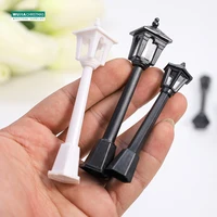 6/12pcs Miniature Street Lights Plastic Model Railway Train Lamp for Doll House Micro Landscape Diy Fairy Garden Christmas Decor 1